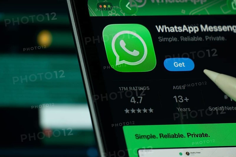 Dhaka, Bangladesh- 24 Oct 2025: A iPad screen displaying the WhatsApp app on App store