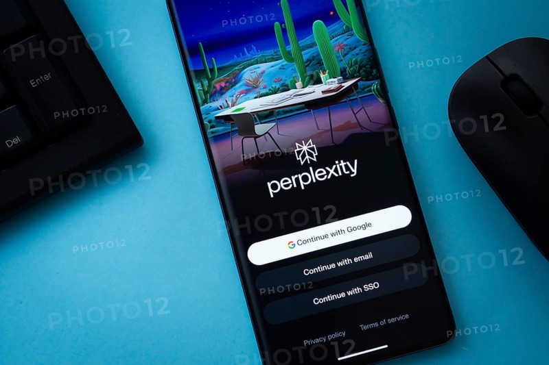 Dhaka, Bangladesh - 10 Mar 2025: Perplexity app is displayed on smartphone screen