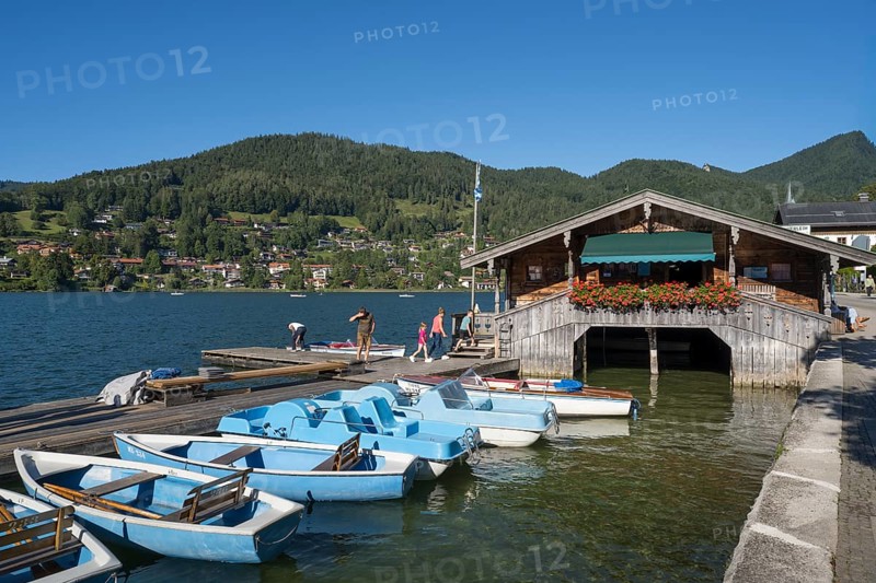 Bootsverleih am Tegernsee, Rottach-Egern, Upper Bavaria, Bavaria, Germany