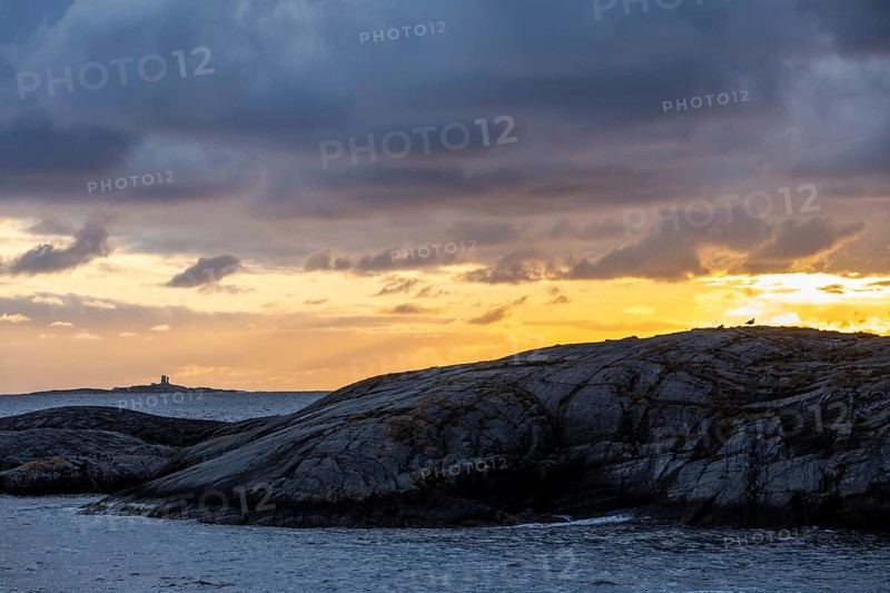 Sunset on the Atlantic Road, Atlanterhavsveien, Karvag, Vevang, West Coast, Norway