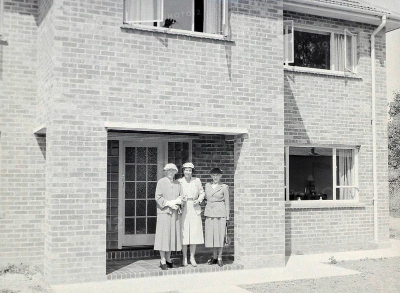 Married Quarters housing for Naval officers, thought to be Devonport, Plymouth, Devon, England, UK c 1956