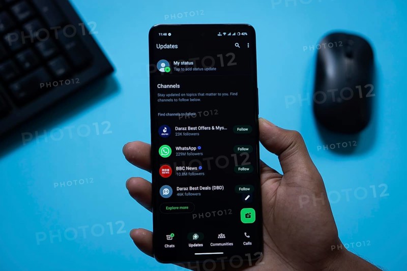 Dhaka, Bangladesh- 07 Dec 2025: Whatsapp app on smartphone