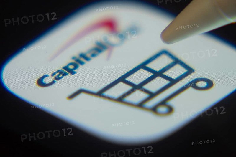 Dhaka, Bangladesh- 06 Dec 2025: Close-up of the Capital One app on a screen with a stylus pointing at it