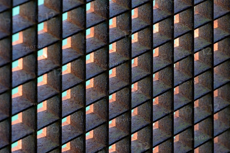 Rusty grid, background picture, North Rhine-Westphalia, Germany