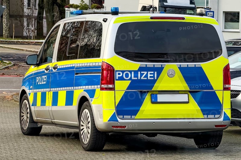 Police lettering on police car Police car Emergency vehicle patrol car, Germany