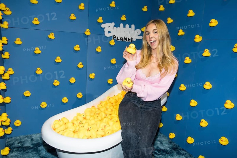 Dalia Mya Schmidt-Foss at the opening of Bubble Planet - The Adventure Museum for All Senses at Arena Berlin, Berlin, 11.12.2025
