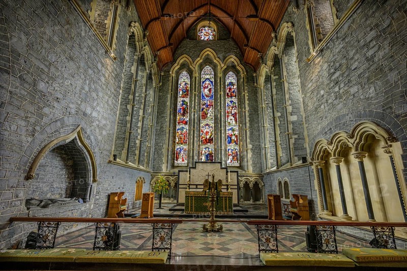 Interior view of St. Canice's Cathedral, Kilkenny, County Kilkenny, Ireland
