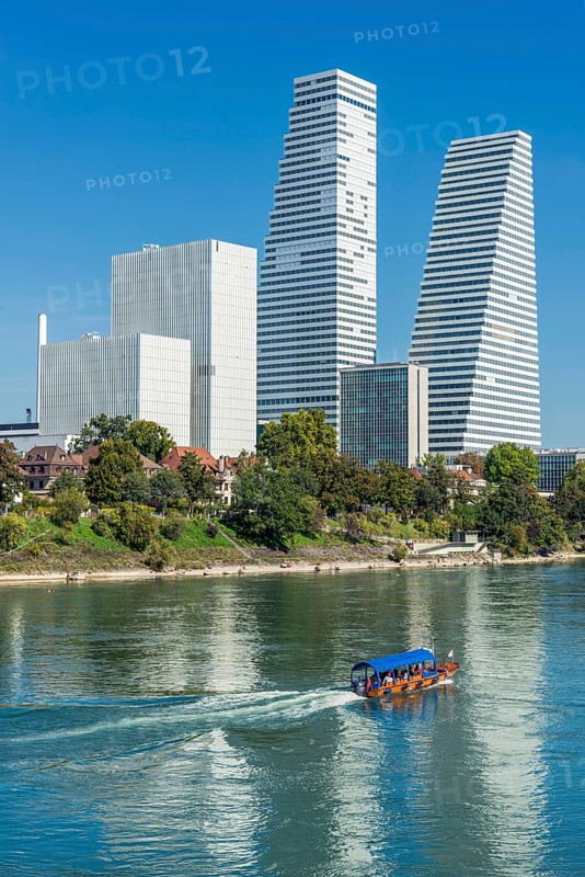 Roche Tower on the Rhine in Basel