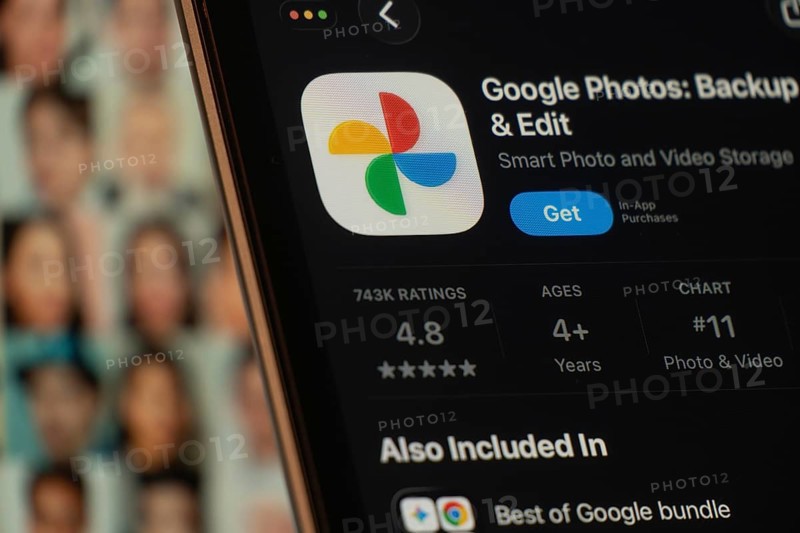 Dhaka, Bangladesh- 24 Oct 2025: A iPad screen displaying the Google Photos app on App store
