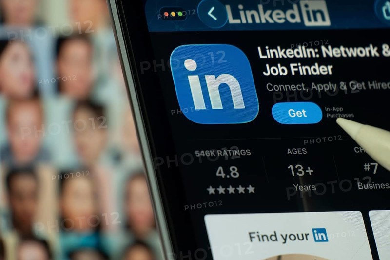 Dhaka, Bangladesh- 24 Oct 2025: A iPad screen displaying the LinkedIn app on App store