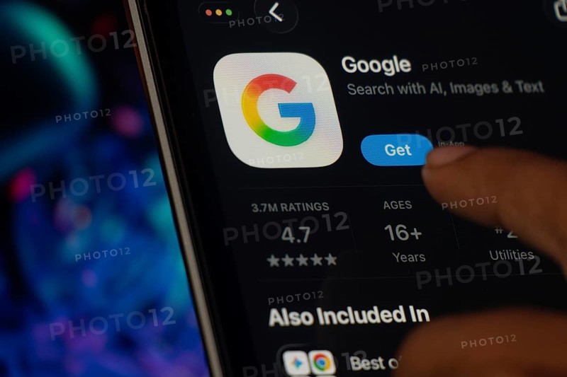 Dhaka, Bangladesh- 24 Oct 2025: A iPad screen displaying the Google app on App store