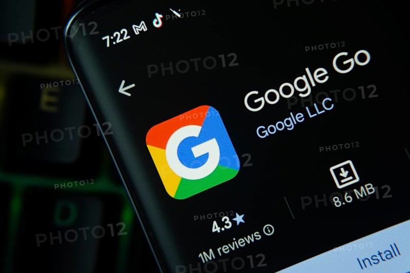 Dhaka, Bangladesh- 27 July 2025: Google Go app from Google Playstore is displayed on a smartphone screen