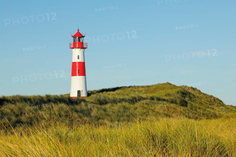 Lighthouse List-Ost am Ellenbogen on the island of Sylt, Germany