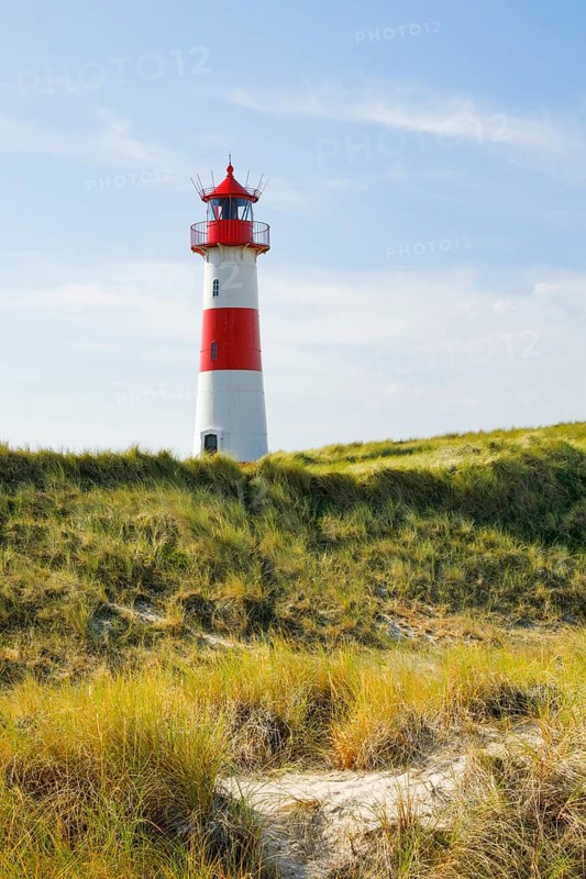 Lighthouse List-Ost am Ellenbogen on the island of Sylt, Germany