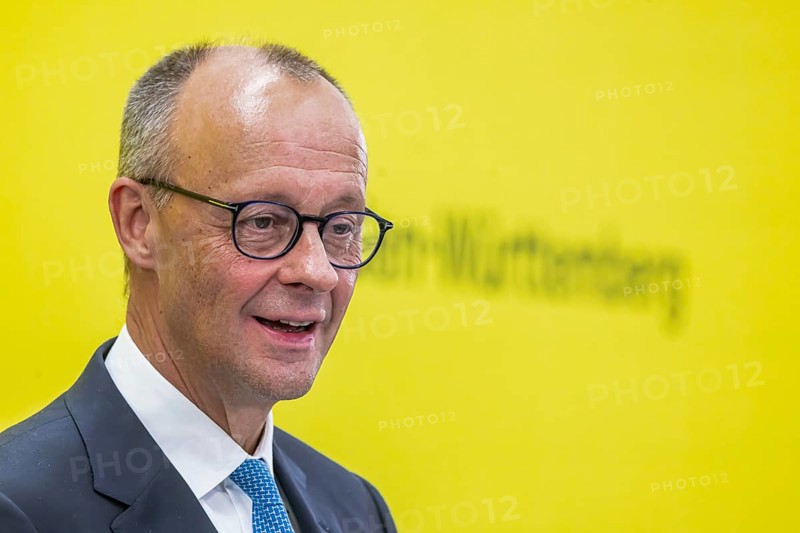 Federal Chancellor Friedrich Merz (CDU) . portrait. Annual event on the BW Automotive Industry Strategy Dialogue (SDA) in Stuttgart. Automotive industry conference. Stuttgart, Baden-Württemberg, Germany