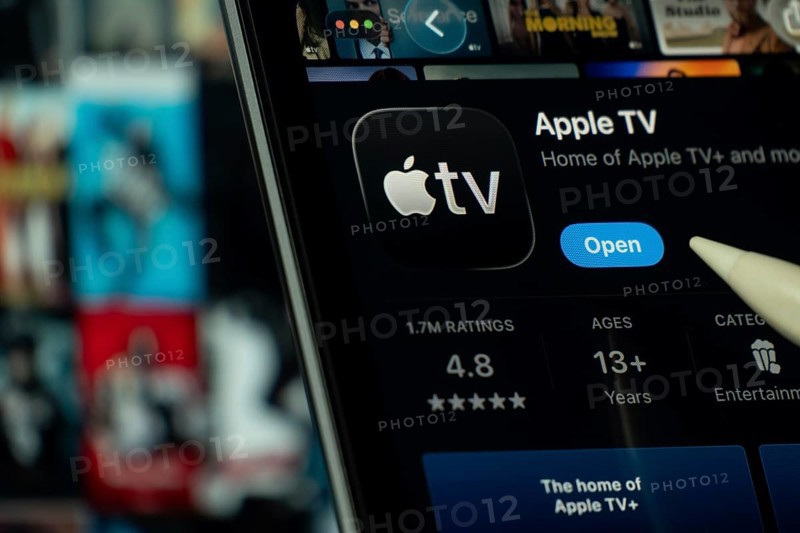 Dhaka, Bangladesh- 24 Oct 2025: A iPad screen displaying the Apple TV app on App store