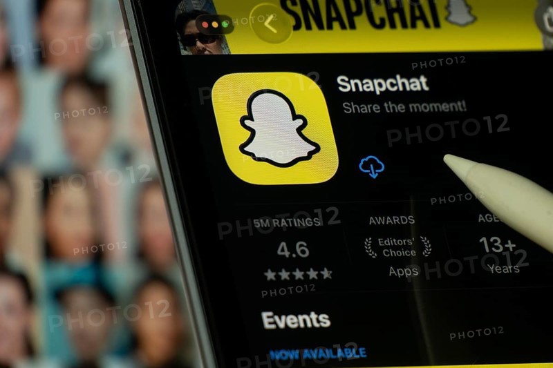 Dhaka, Bangladesh- 24 Oct 2025: A iPad screen displaying the Snapchat app on App store