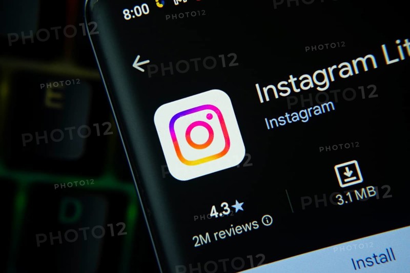 Dhaka, Bangladesh- 27 July 2025: Instagram Lite app from Google Playstore is displayed on a smartphone screen