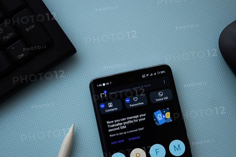 Dhaka, Bangladesh- 13 Nov 2025: Truecaller app on the smartphone