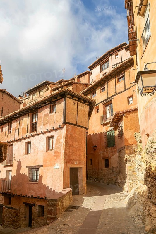 Historic buildings in medieval village of Albarracín, Teruel province, Aragon, Spain