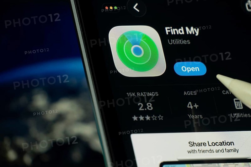 Dhaka, Bangladesh- 24 Oct 2025: A iPad screen displaying the Apple Find My app on App store