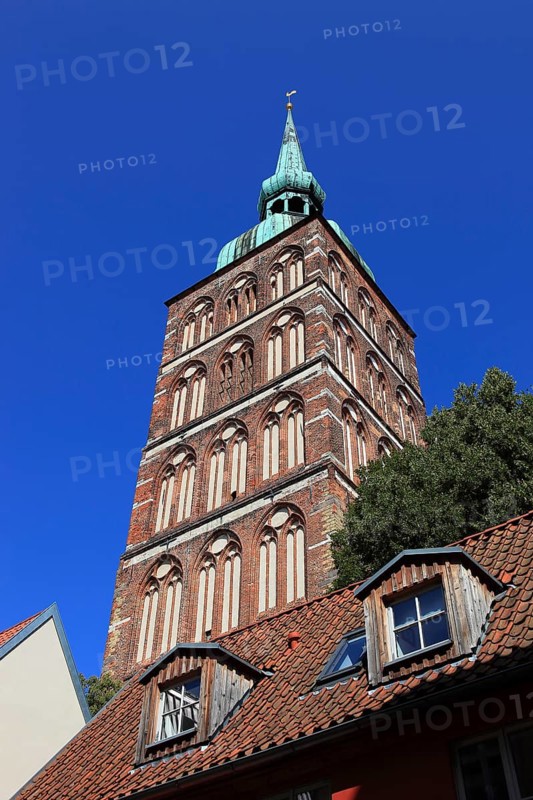 St. Nicholas Church, also St. Nicholas Church, in the urban area of Altstadt, Stralsund, Vorpommern-Rügen district, Mecklenburg-Western Pomerania, Germany