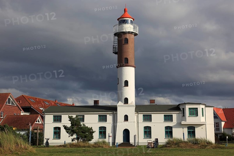 Timmendorf lighthouse on the island of Poel on the Baltic Sea, Northwest Mecklenburg district, Mecklenburg-Western Pomerania, Germany