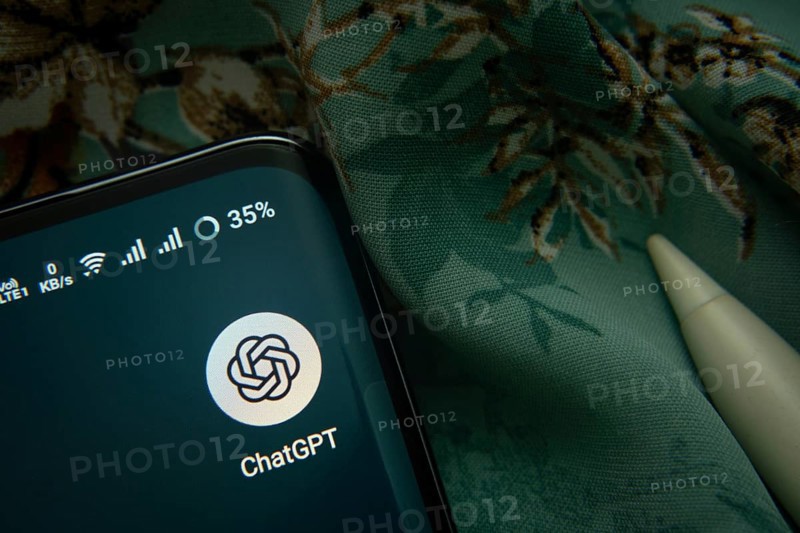 Dhaka, Bangladesh- 07 May 2025: ChatGPT app icon is seen on smartphone