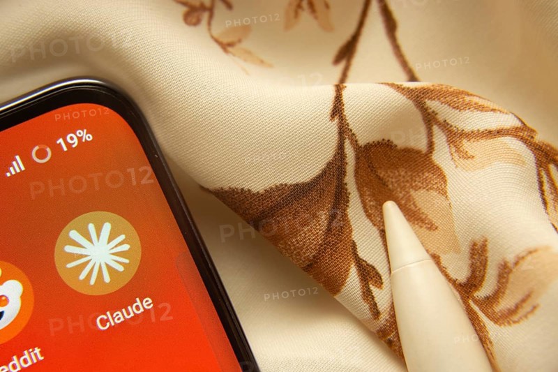 Dhaka, Bangladesh- 07 May 2025: Claude AI app icon is seen on smartphone