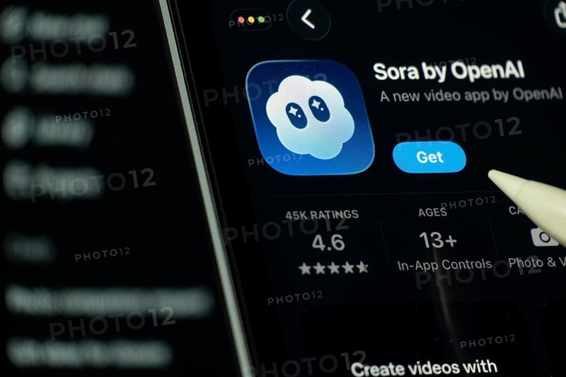 Dhaka, Bangladesh- 24 Oct 2025: A iPad screen displaying the Sora by OpneAI app on App store