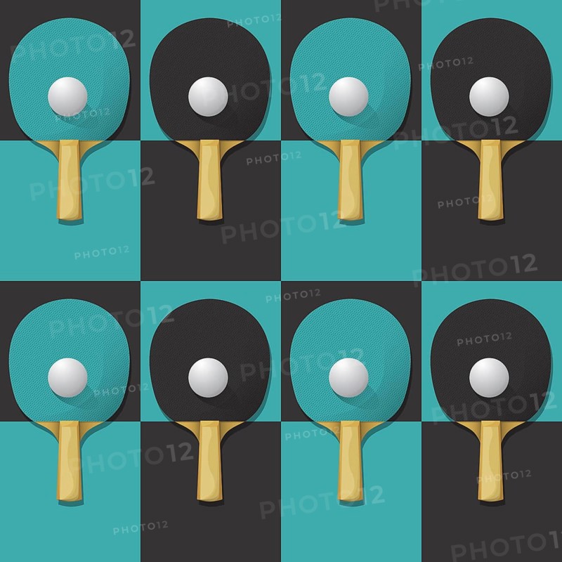 Ping Pong, table Tennis seamless vector pattern