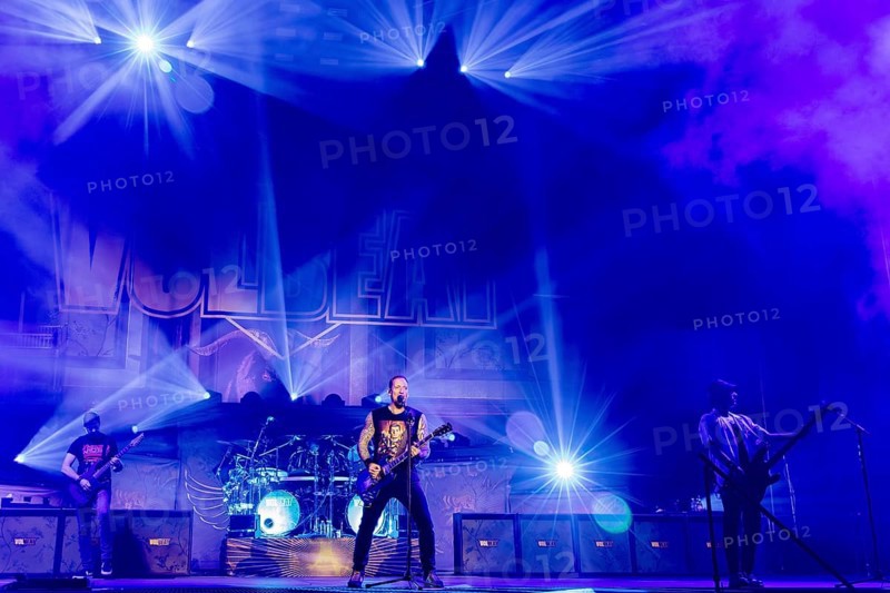 Michael Poulsen, singer and guitarist from Volbeat as part of the Greatest Of All Tours Worldwide 2025 at the ZAG Arena in Hanover on 21.10.2025