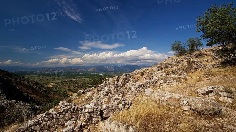 Archaeological site, UNESCO World Heritage Site, Mycenae, Mycenae, important city in pre-classical times, Peloponnese, peninsula, Greece