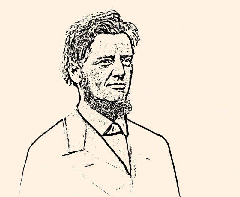 Portrait of Georg Balthazar von Neumayer, Ritter von Neumayer, 1826 – 1909, German polar explorer, geographer and geophysicist, best known for cooperation of meteorology and scientific observations, digitally optimized