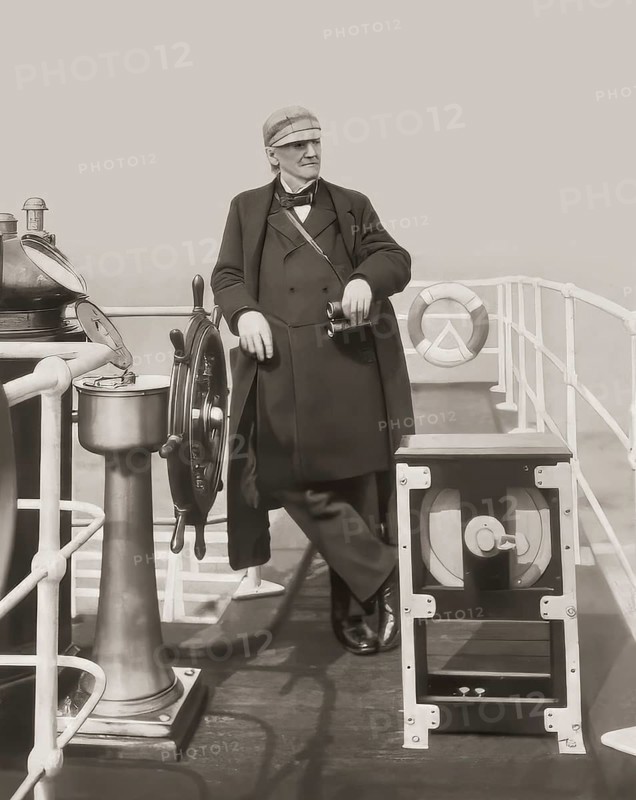 Portrait of Georg Balthazar von Neumayer, Ritter von Neumayer, 1826 – 1909, German polar explorer, geographer and geophysicist, best known for cooperation of meteorology and scientific observations, digitally optimized