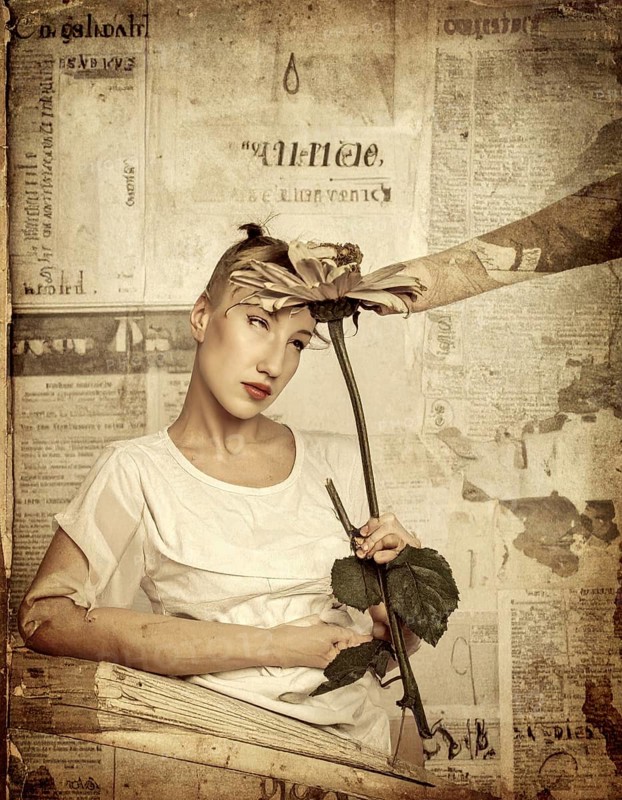 Grunge old public newspaper, texture background wallpaper illustration, vintage tattered yellow press news, AI generated