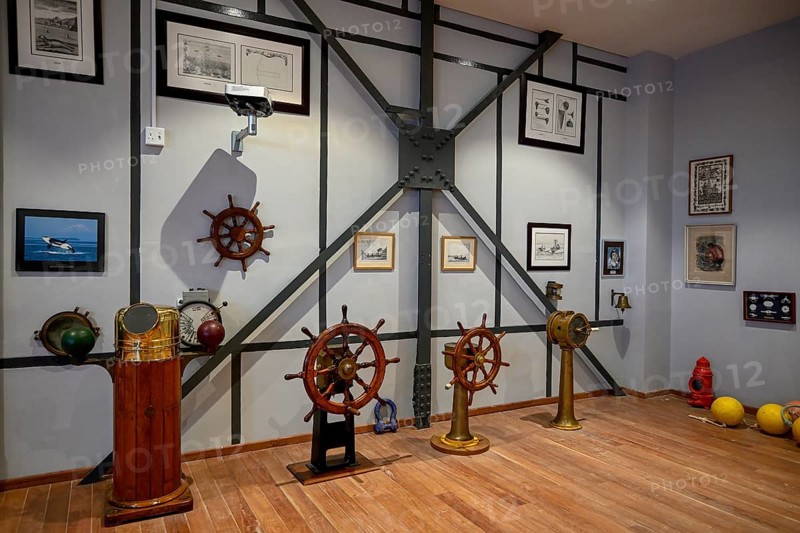 Exhibition room of the Namibia Maritime Museum, Africa's largest maritime museum, Old Power Station, former power station, Lüderitz, Karas Region, Namibia