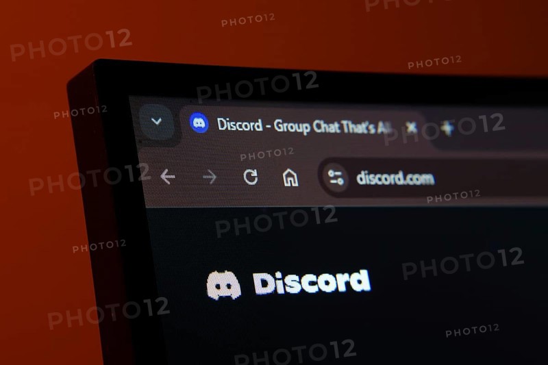 Dhaka, Bangladesh- 03 Oct 2025: Close-up of a computer screen displaying the Discord web interface in dark mode