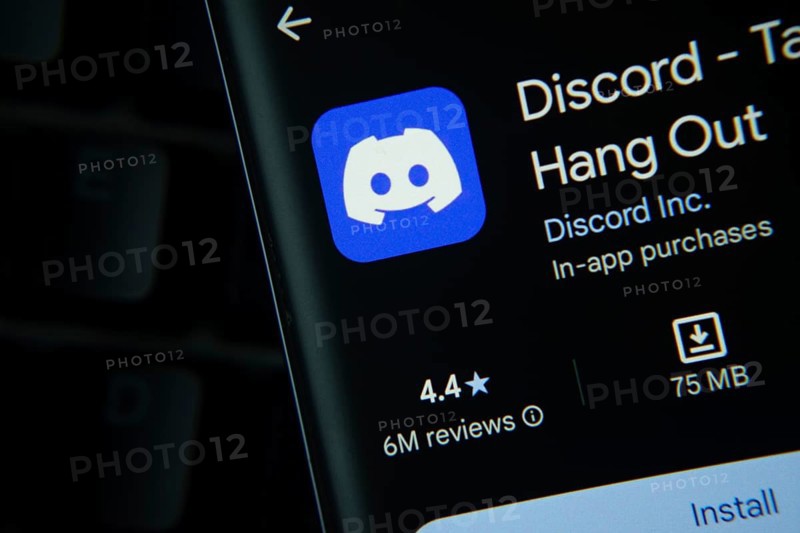 Dhaka, Bangladesh- 03 Oct 2025: Discord app from Google Playstore is displayed on a smartphone screen