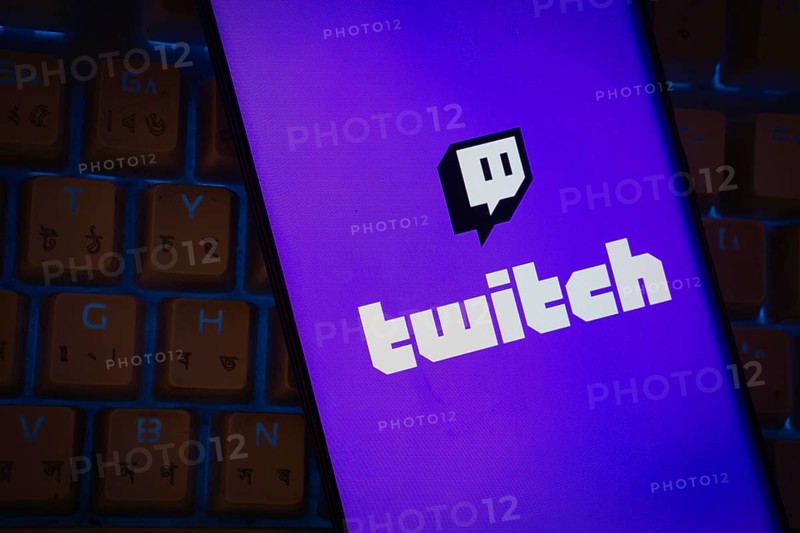 Dhaka, Bangladesh- 30 Sep 2025: Twitch logo is displayed on a smartphone screen