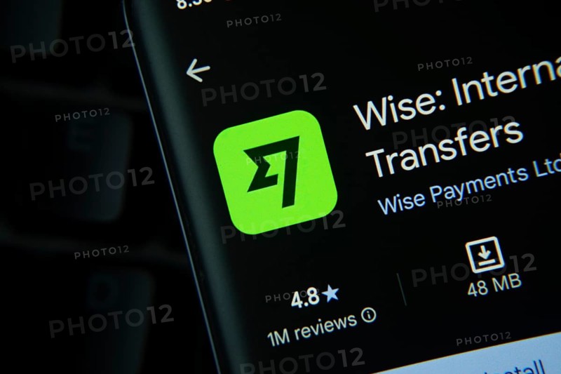 Dhaka, Bangladesh- 27 July 2025: Wise app from Google Playstore is displayed on a smartphone screen