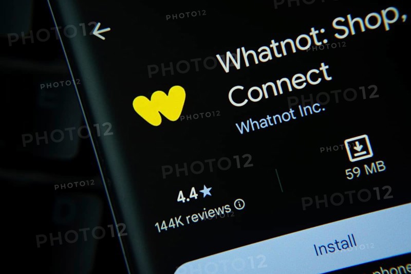 Dhaka, Bangladesh- 27 July 2025: Whatnot app from Google Playstore is displayed on a smartphone screen