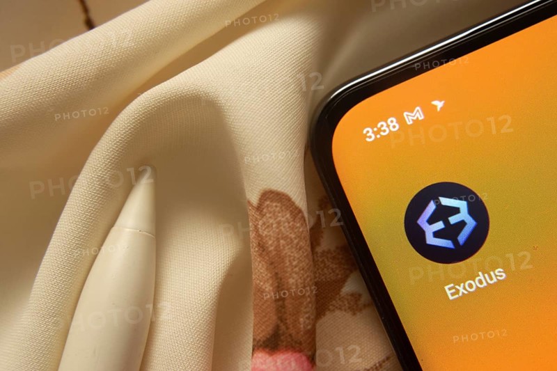 Dhaka, Bangladesh- 07 May 2025: Exodus app icon is seen on smartphone
