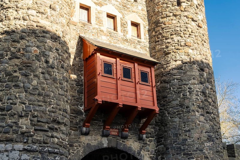 Helpoort city gate, medieval gate of the Maastricht fortification wall, the Netherlands