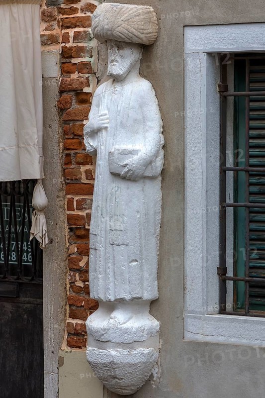 Marble statue, Venice, Veneto, Italy