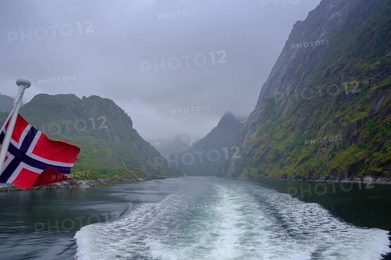 Trollfjord, Lofoten, Nordland, Norway