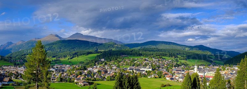 View of Tamsweg, Lungau, Salzburg state, Austria