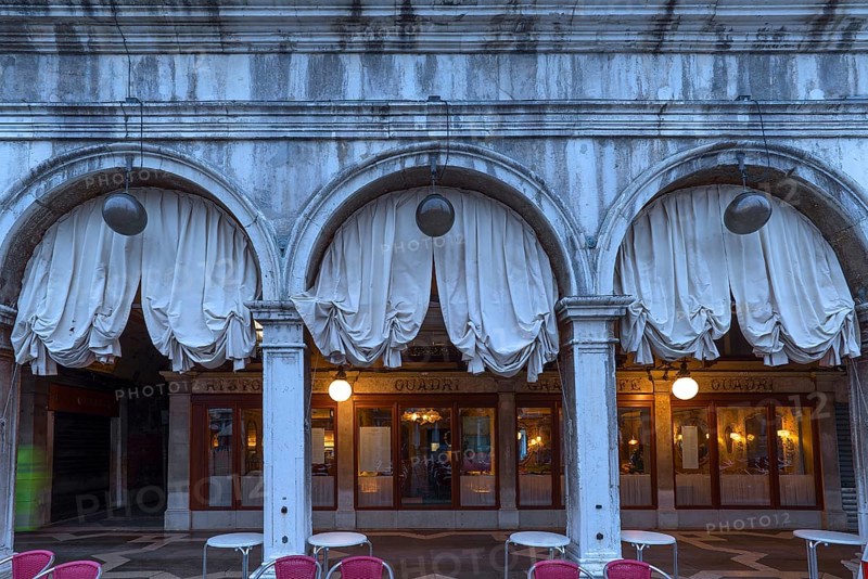 Detail of the arcades of the old Procuration, 16th century, Venice, Italy