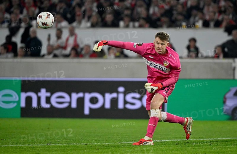 Goalkeeper Alexander Nübel VfB Stuttgart (33) Football UEFA Europa League, MHPArena, MHP Arena Stuttgart, Baden-Württemberg, Germany