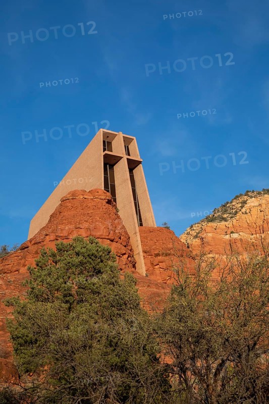 Sedona, Arizona - The Chapel of the Holy Cross, a Catholic chapel built into the red rocks of Sedona